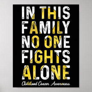 Poster Nesta Família Ninguém Luta Sozinho Contra o Cancro