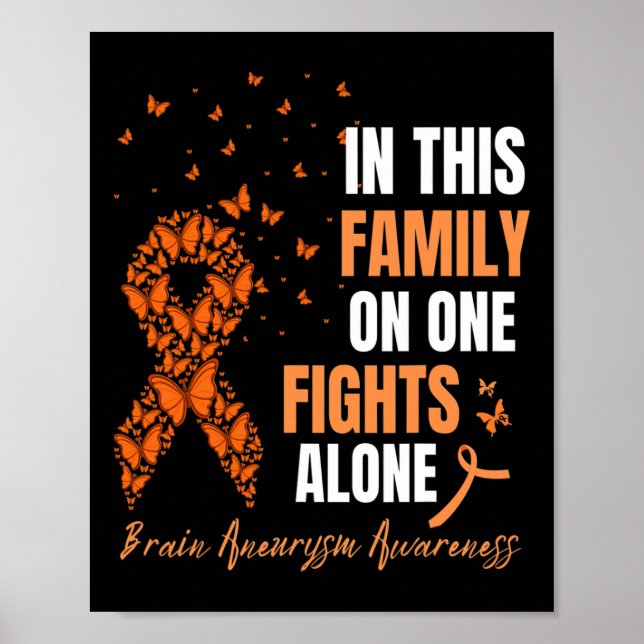 Poster Nesta Família Ninguém Luta Sozinho O Aneurismo Cer (Frente)