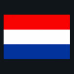 Poster Netherlands Flag<br><div class="desc">Original flag design looks like it was painted on! Commemorate your world travels, celebrate your heritage or show everyone how much you love your home! This image is available on a variety of products. Check out all of our other designs at http://www.zazzle.com/zipperedflags Do you have a request or questions? Contact...</div>