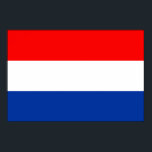 Poster Netherlands Flag<br><div class="desc">Original flag design looks like it was painted on! Commemorate your world travels, celebrate your heritage or show everyone how much you love your home! This image is available on a variety of products. Check out all of our other designs at http://www.zazzle.com/zipperedflags Do you have a request or questions? Contact...</div>