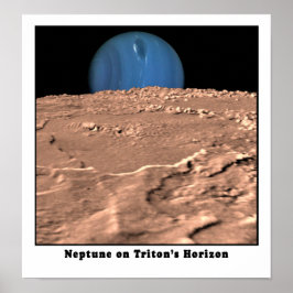 Pôster Netuno no Horizonte de Triton