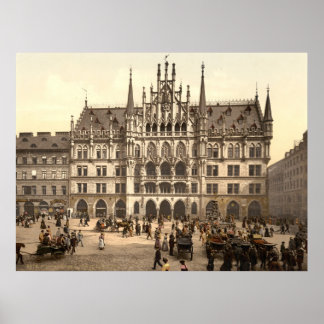 Poster Neues Rathaus em Munique