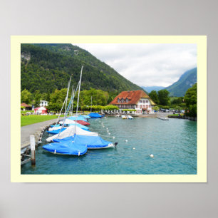Pôster Neuhaus no lago Thun