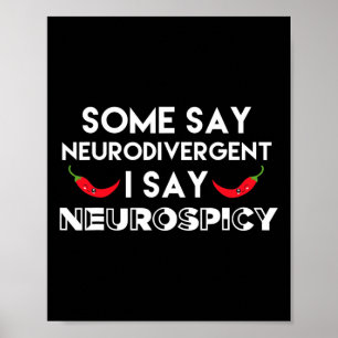 Poster Neurodivergência Neurospicy Adhd Diversificação