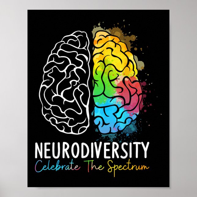 Poster Neurodiversidade - Autismo Espectro Asd Adhd Arco- (Frente)