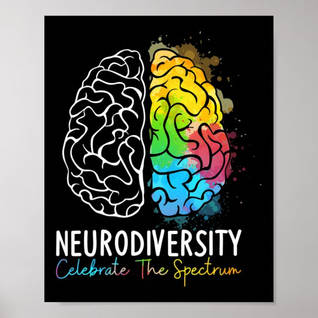 Poster Neurodiversidade - Autismo Espectro Asd Adhd Arco- (Frente)