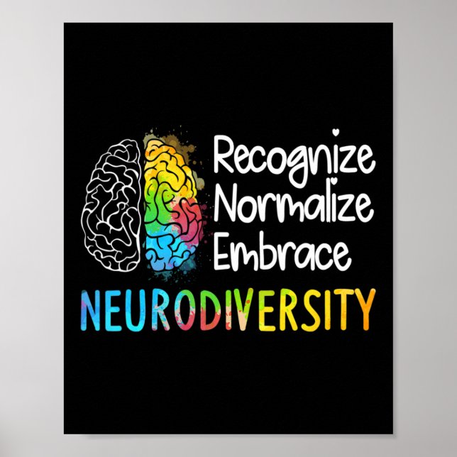 Poster NeuroDiversidade Autismo Espectro Asd Arco-Íris Br (Frente)