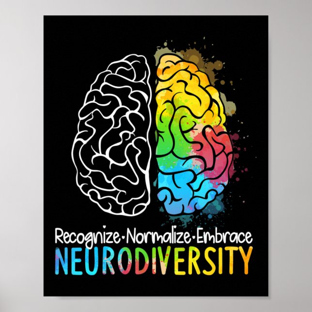 Poster NeuroDiversidade Autismo Espectro Asd Arco-Íris Br (Frente)