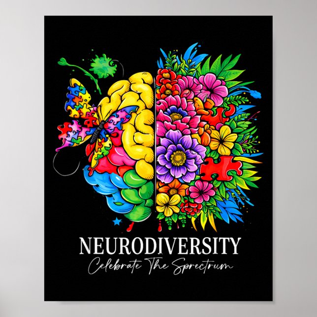Poster Neurodiversidade celebra o espectro  (Frente)