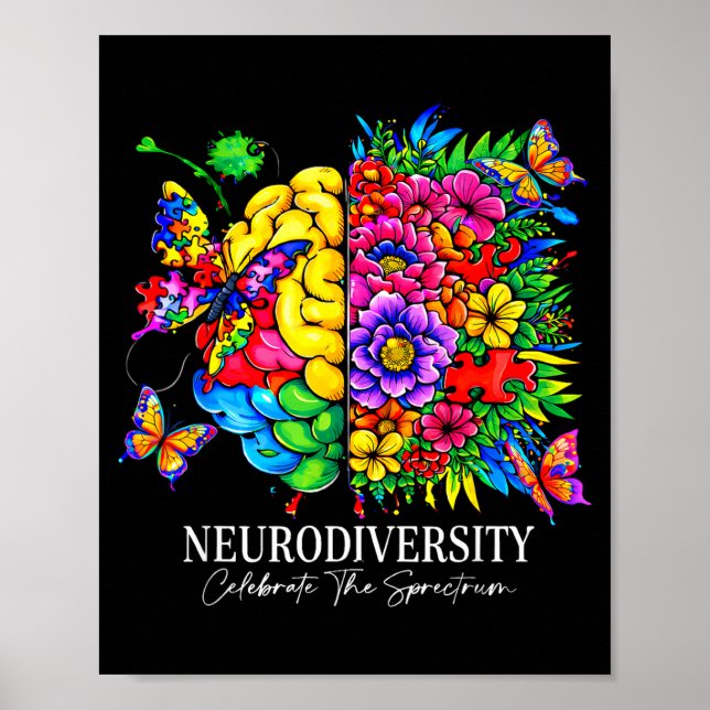 Poster Neurodiversidade celebra o espectro  (Frente)