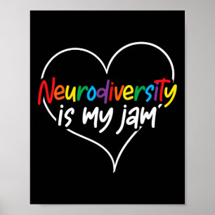 Poster Neurodiversidade É Meu Coração Consciência do Auti
