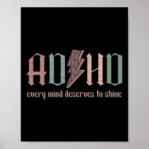 Poster Neurodiversidade E Toda Mente Merece Brilhar Um
