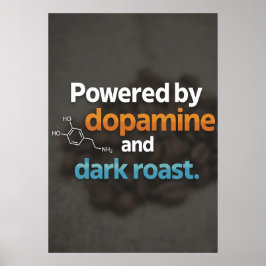 Poster Neurodiversidade Energizada por Dopamina e Café T