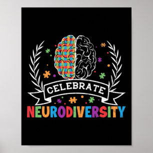 Poster Neurodiversidade Engraçada Dislexia Sensibilização