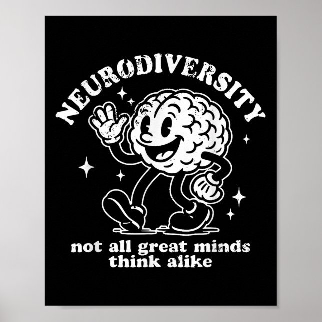 Poster Neurodiversidade Retrosofisticada Nem Todas As Men (Frente)