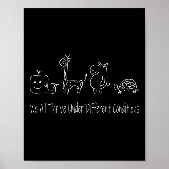 Poster Neurodiversidade Todos Nós Vivemos Sob Diferente C (Frente)