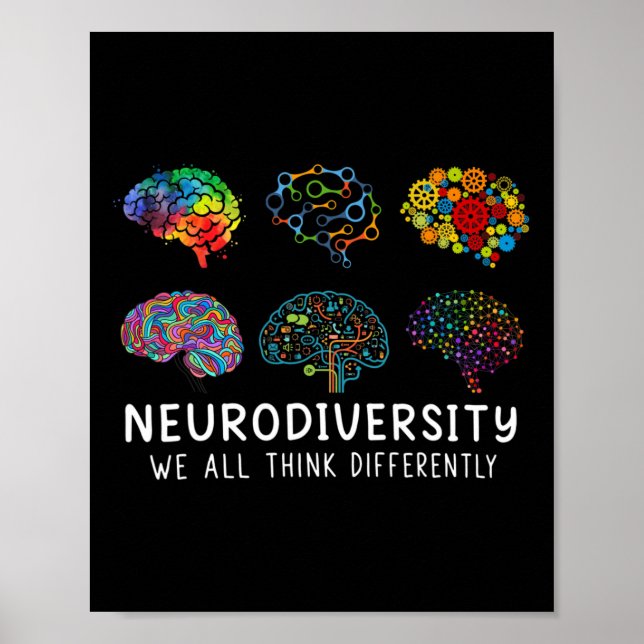 Poster Neurodiversidade Todos Pensamos Diferentemente Cér (Frente)