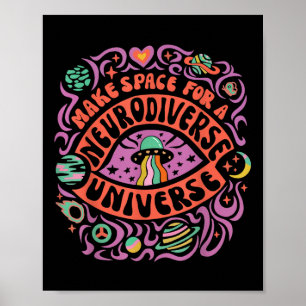 Poster Neurodiversificada Neurodiversidade Unificada Adhd