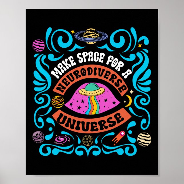 Poster Neurodiversificada Neurodiversidade Unificada Adhd (Frente)