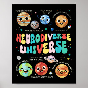 Poster Neurodiversificada Universo Neurodiversidade Autis