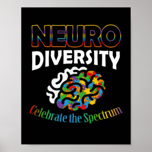 Poster Neurodiversity celebra o Autismo ADHD para saúde m