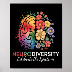 Poster Neurodiversity O cérebro celebra o espectro