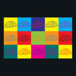 Pôster Neurologia Pop Art<br><div class="desc">Neurologia Pop Art. Se a Neurologia é o seu hobby,  ocupação,  ou obsessão,  mostre-o com camisetas da Neurologia do excelente,  canecas,  adesivos e muito mais. Eles também são presentes de excelente para outros fãs da Neurologia!</div>