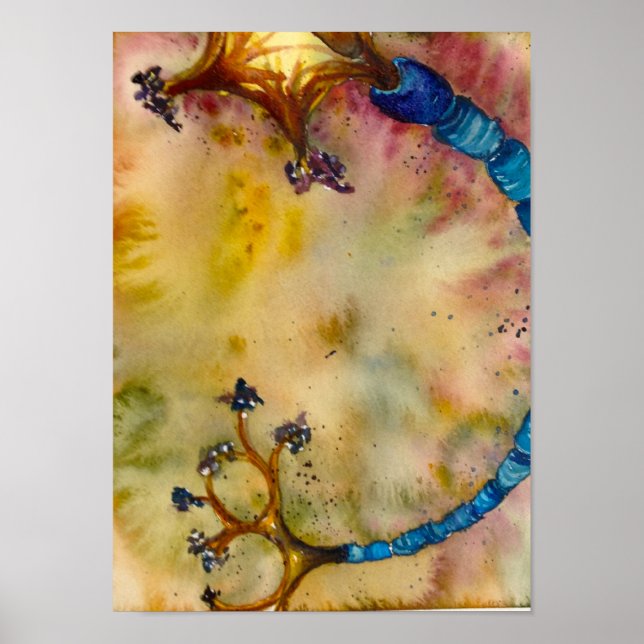 Pôster Neurônio Azul (Frente)