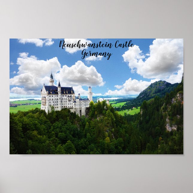 Poster Neuschwanstein Castle Bavaria Alemanha Fotografia (Frente)