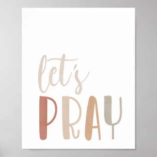 Poster Neutro Vamos Jogar Impressão, Arte de Parede IMPRE