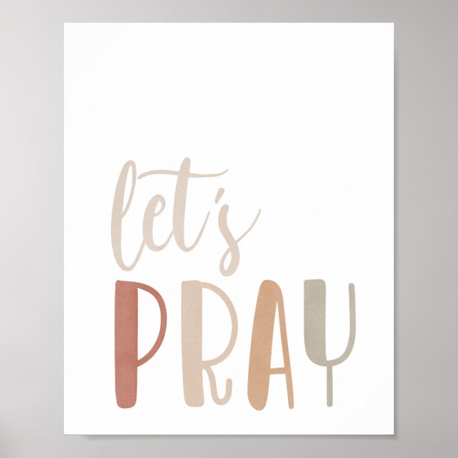 Poster Neutro Vamos Jogar Impressão, Arte de Parede IMPRE (Frente)