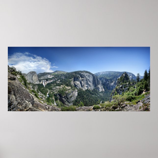 Poster Nevada e Vernal Falls - Yosemite (Frente)