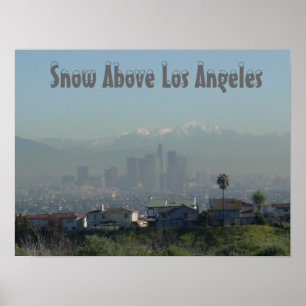 Pôster Neve acima de Los Angeles