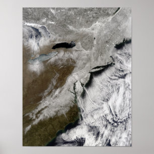 Pôster Neve através dos Estados Unidos do nordeste