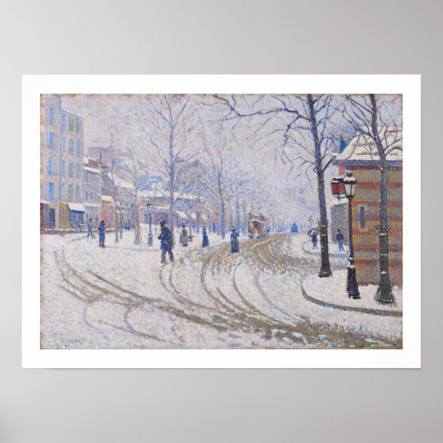 Pôster Neve, Boulevard de Clichy, Paris, 1886 (Frente)