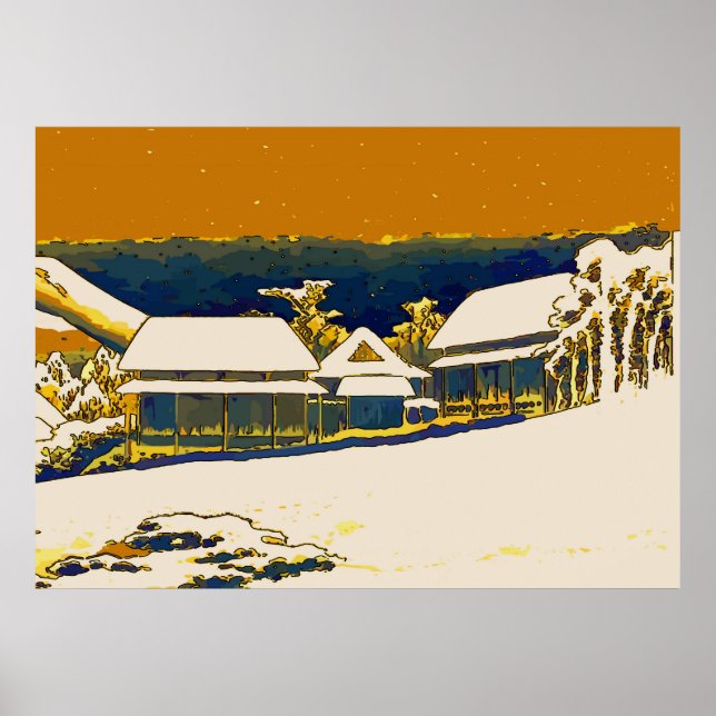 Pôster Neve das Montanhas, Abstrato (Frente)