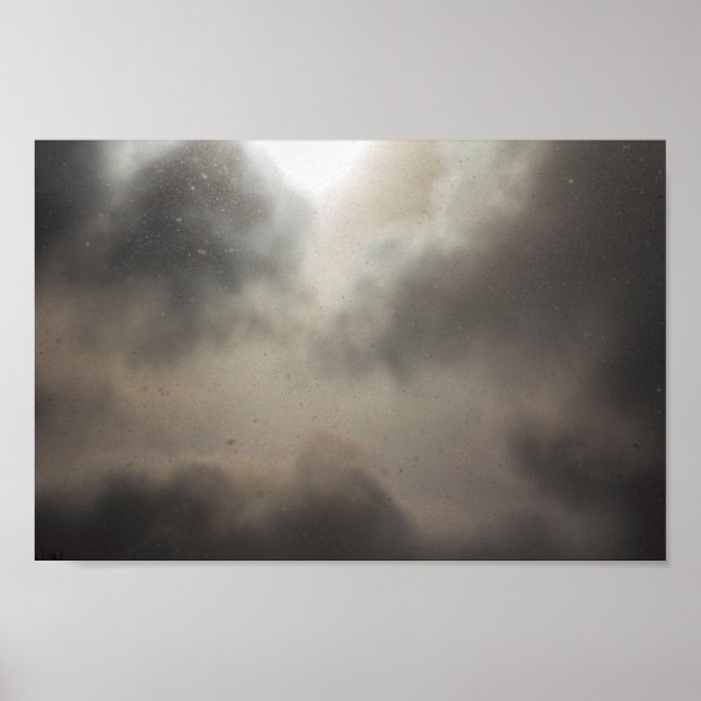 Poster Neve durante um dia parcialmente nublado (Frente)