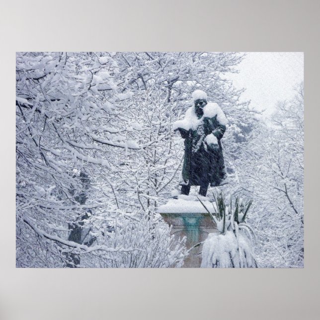 Poster Neve em Cardiff (Frente)