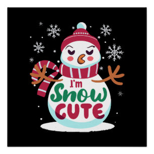 Pôster Neve Fofa! Abrace o Charme Invernal do Natal