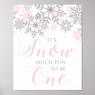 Poster Neve Muito Divertido para ser um sinal de aniversá