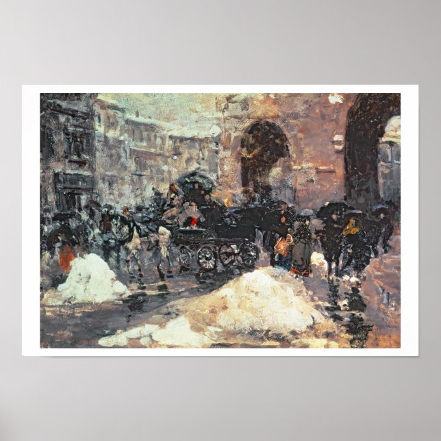 Pôster Neve na cidade (Frente)