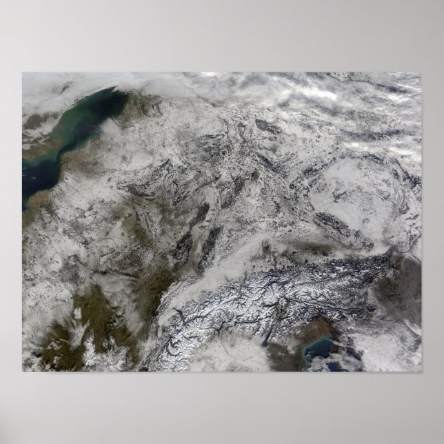 Pôster Neve na Europa (Frente)