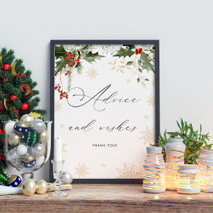 Poster Neve no Amor Conselhos e Desejos Chá de panela de