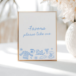 Poster Neve no Amor Favor Whimsical