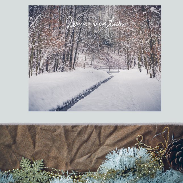 Poster Neve no lance do parque (Criador carregado)