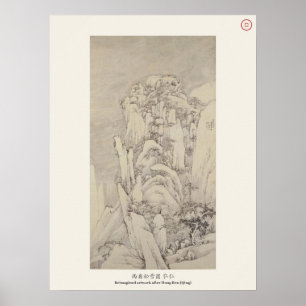 Poster Neve no Penhasco Ocidental - Hongren, Dinastia Qin