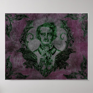 Poster Nevermore in Purple