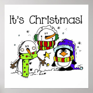 Poster Neves e Pinguins É Natal