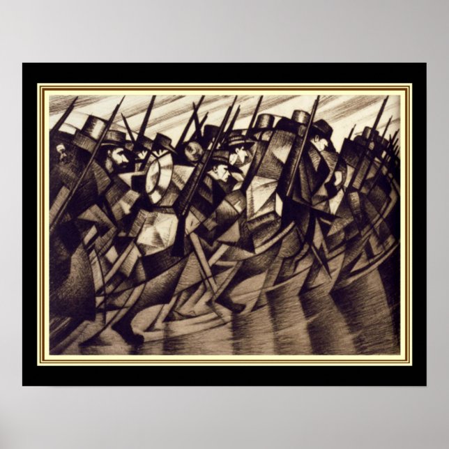 Pôster Nevinson "Return to the Trenches" - Deco 16x20 (Frente)