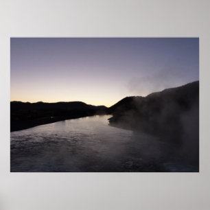 Poster Névoa da Manhã no Rio Jackson em Grand Teton